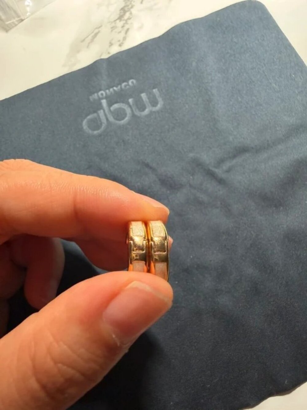 Chunky gold crystal huggie hoop earrings